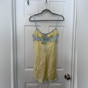 Frankie's Bikinis Yellow and Blue Chemise